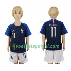 Frankrijk Dembele 11 Kind Thuis Tenue WK voetbal 2018